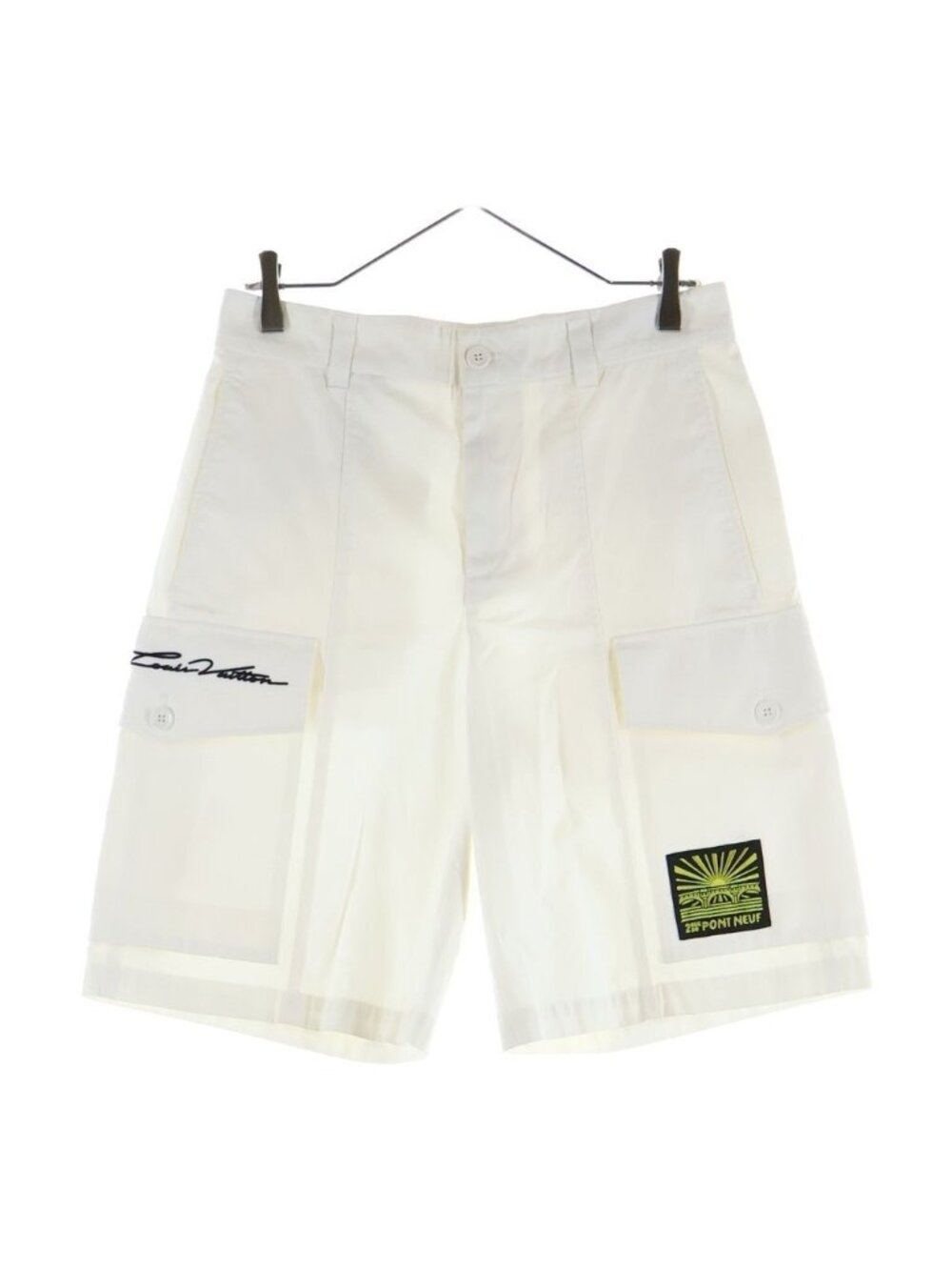Louis Vuitton Embroidered Cotton Cargoshorts Gtx White